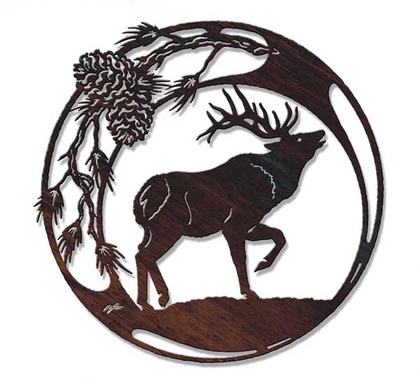 metal wildlife silhouettes